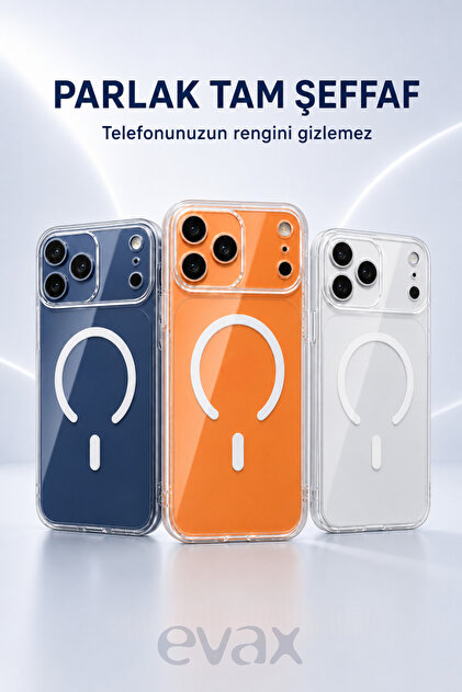 EVAX [Mika Magsafe] iPhone 17 Pro Max Uyumlu Magsafe Özellikli