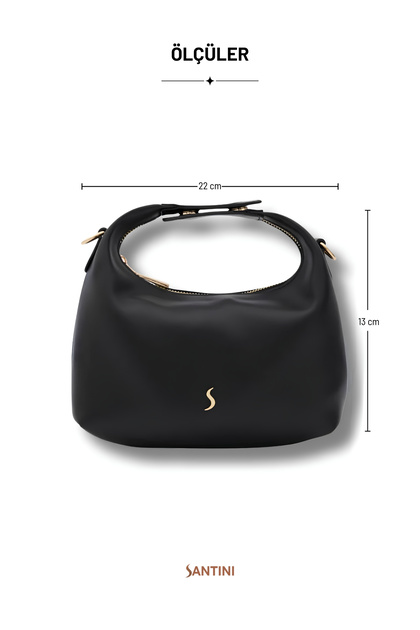 Women's Bag Crossbody Bag Shoulder Bag Soft Textured Handbag Small Black - Eryn