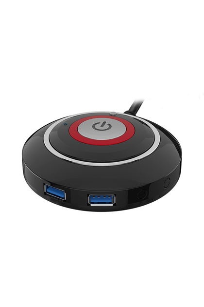 X1-2 TEUCER Computer Desktop Switch Button With Dual USB Audio Desktop Host External Start Button Pa