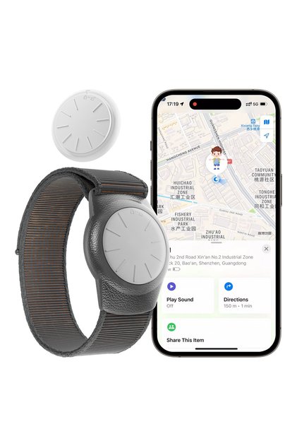 Watchband-black GPS Tracker for Kids (iOS only)Teen,Special Needs, Elderly,Real-Time Kids Tracker Wa