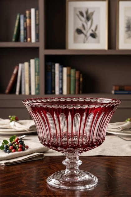 Mose Large Footed Fruit Bowl Mouth Diameter 27 cm Height 25 cm