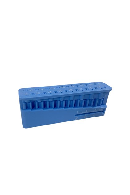 Small Dental Endo Files Measuring Block with Ruler Endodontic Instrument Autoclavable Block Dentist