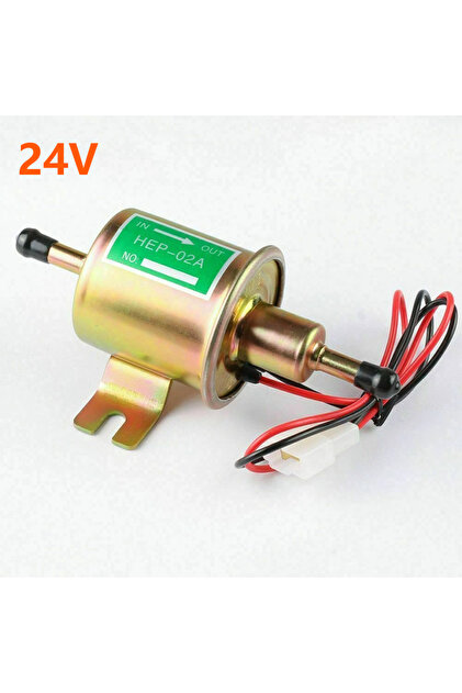 HEP-02A-24V 12V/24V Universal Electric Fuel Pump Low Pressure Bolt Fixing Wire Diesel Petrol HEP-02A