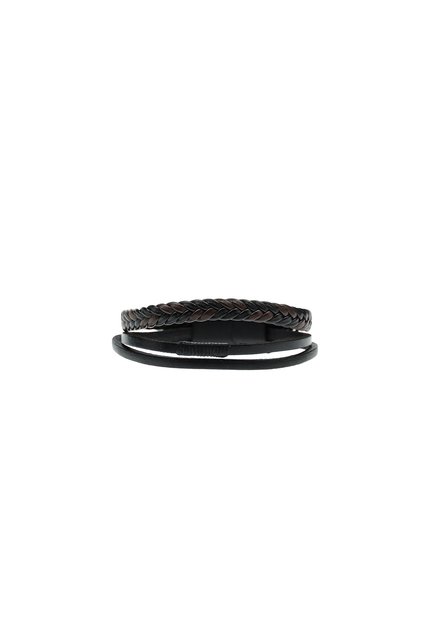 Set of 2 Leather Bracelets