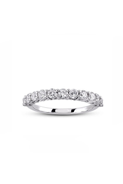 Inel din argint 925, cu zirconiu de 1.00 carat, placat cu rodiu