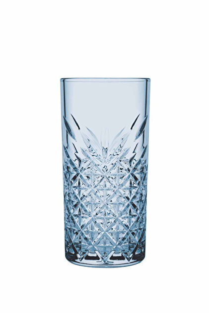Timeless Set of 4 Blue Soft Drink Glasses 450 Cc