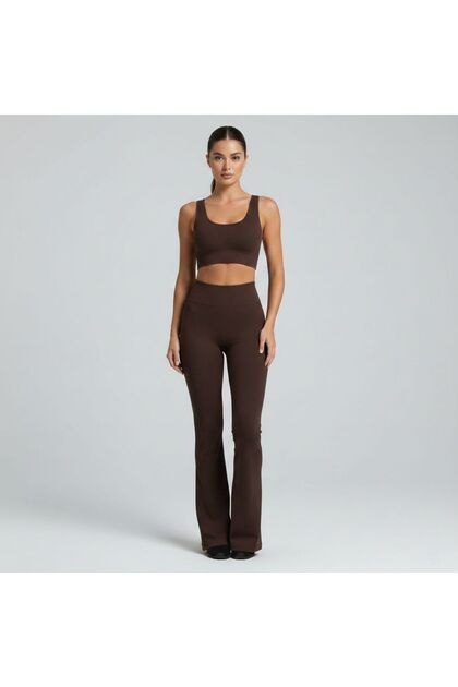 Premium Seamless High-Waisted Corset Leggings – Firming, Slimming Spanish Leggings (Double Set (Leggings/Bra))