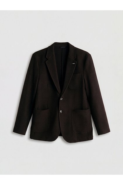 Southblue Brown Standard Fit Men's Blazer Jacket