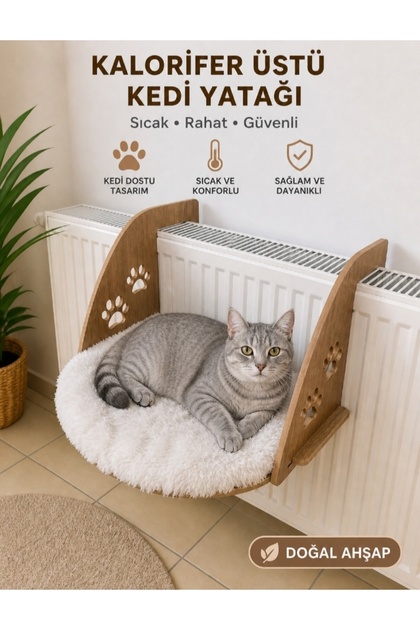 Kedi yatağı radyatör yanı