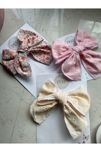 Girl's & Adult Compatible 3-Piece Bow Buckle Set