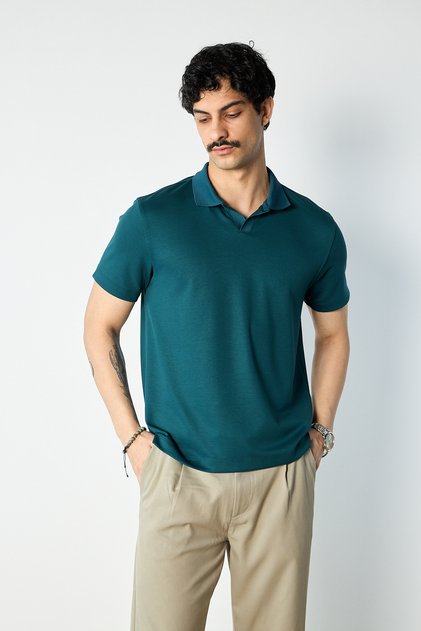 Knitwear Collar Modal T-Shirt