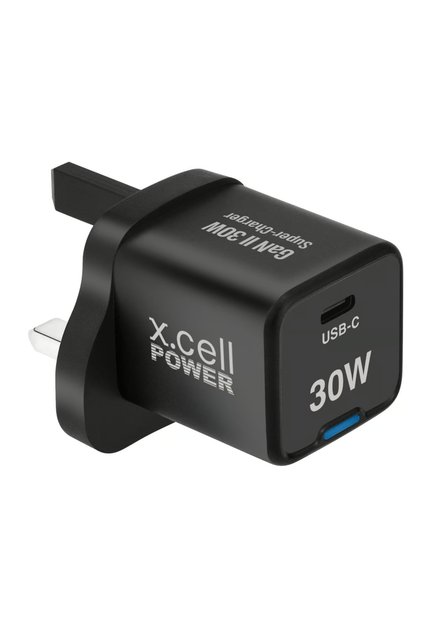 Gan 2 Super Charger, 30W, Black, XL-HC-30W-1C-GAN-PD-BLK