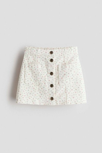 Cotton twill skirt