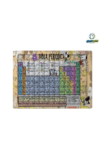 Educational Snoopy Periodic Table 99 Piece Standing Puzzle – Decorative Children's Puzzle 0108