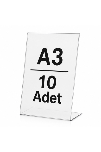 411 501 【ミロ】　まとめ購入ページ Cengo 10 Adet A3 Masaüstü L Tipi Dikey Pleksi Föylük Broşürlük