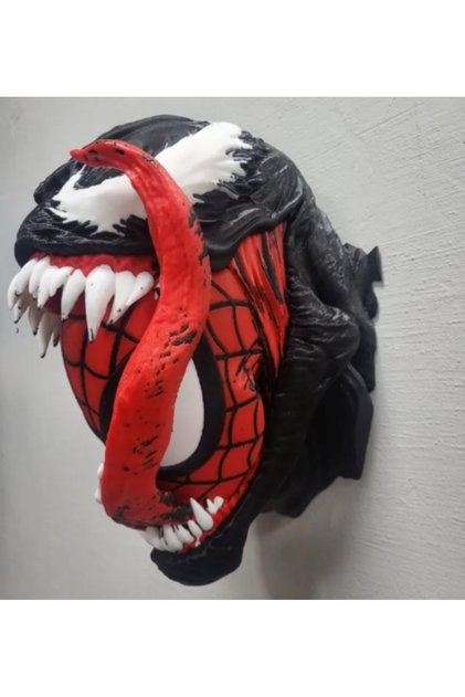 Venom örümcek adam duvar büstü
