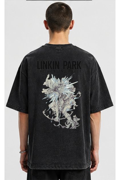 Linkin Park Printed Oversize T-Shirt Unisex Chester Bennington Alternative Rock Vintage Design Tshirt
