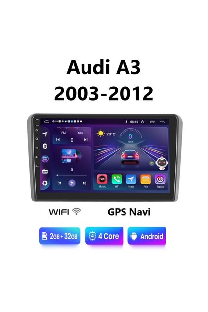 AUDI A3 (2003-2012) Android Multimedia Οθόνη αυτοκίνητου με GPS WI-FI Bluetooth SG-14