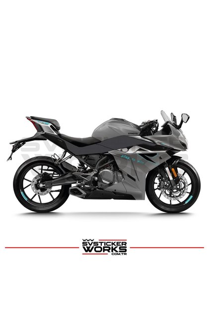 Cfmoto 250Sr Sticker Carbon Foil Finish Middle Frame Section