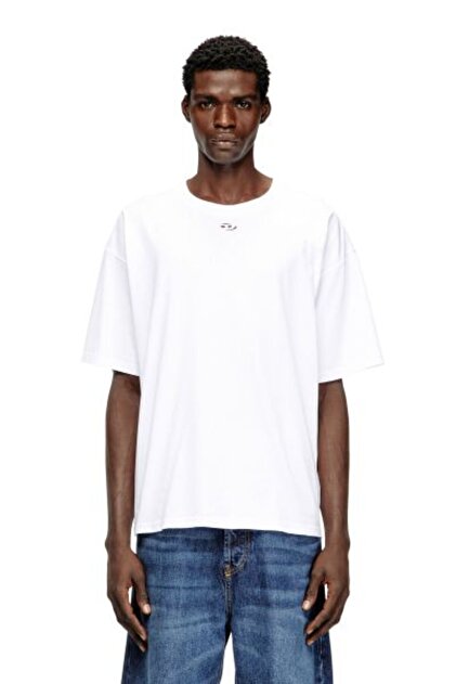BEYAZ LOGOLU ERKEK T-SHIRT