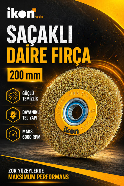 LEOX 165x50x45 Flanşlı Mop Zımpara – Metal, Ahşap, Paslanmaz