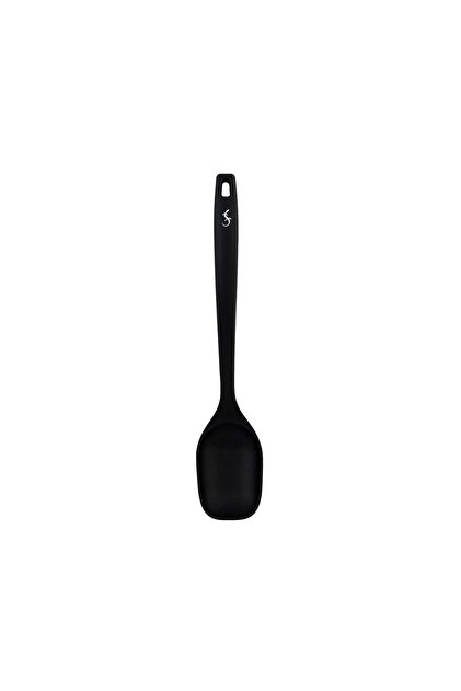 - Platin Silikon Servis Kaşığı 33,5 cm Siyah - Yanmaz, Yapışmaz, Bükülmez, Çizmez, Tat ve Koku