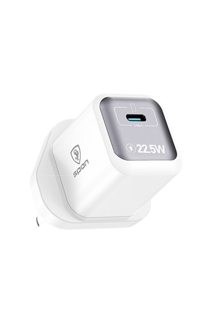 شاحن جداري سبون بقوة 22.5 واط بتقنية GaN منفذ واحد USB-C