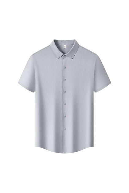 Arw86241 Seri̇ntutan--High Quality Snap Fastener Polyamide Shirt