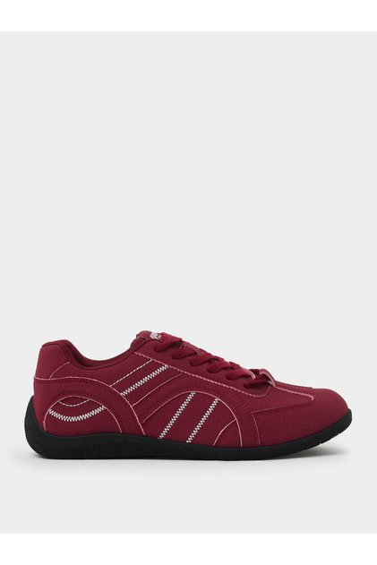 Men Retro Stitch Detail Lace-Up Casual Sneakers
