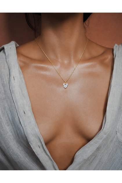 Zircon Stone Steel Necklace | Anti-Tarnish - Popupstore