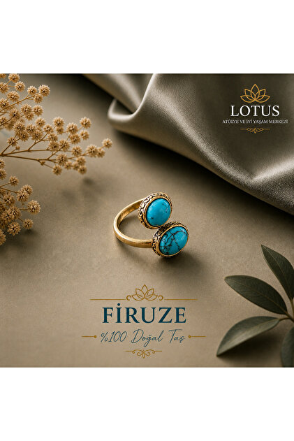 💍 Ultra Premium Doğal Taşlı Bronz Yüzük Koleksiyonu – Aventurin, Firuze & Lapis Lazuli Tasarım Yüzük