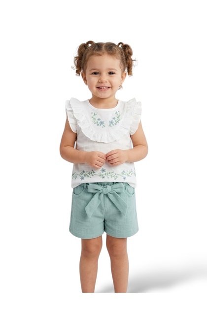 Girl's 2-Piece Shorts Suit