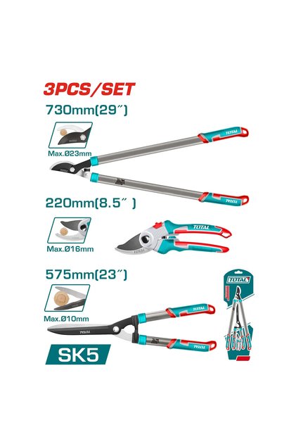 3Pcs/Set Assorted Branch Cutter Set Tht1576033 Total