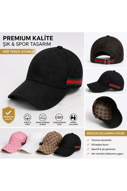 Unisex G Spor Şapka Kafaya Göre Arkası Ayarlanabilir 4 ADET