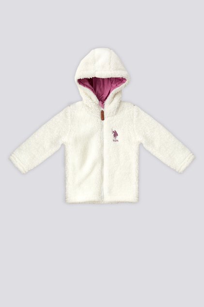 U.S. Polo Assn Kız Bebek Gri Hırka