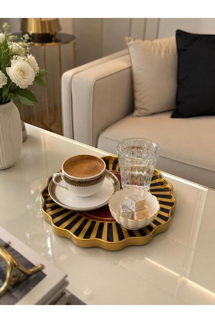 Butterfly Patterned Glass Presentation Tray and Wall Accessory