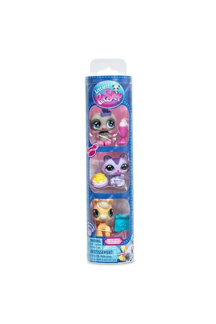 Set 3 figurine, Littlest Pet Shop, Miniatures Bobble, S4