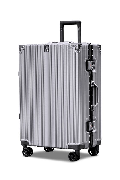 Aluminum Frame Luggage, Silent Spinner Wheels, Zipperless Hard Shell, Secured Lock, Suitcase