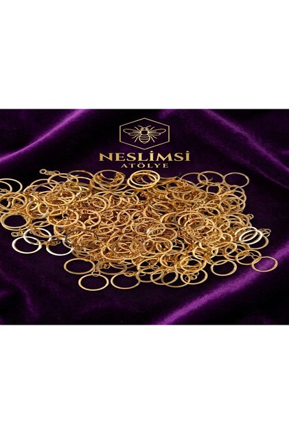 Gold Color 100Pcs Keychain - Jewelry Design Material