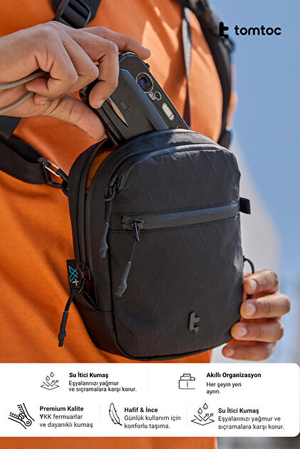 Aviator X-Pac Series T37 1.3L Black Hand and Shoulder Bag - T37S1D2