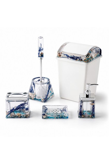 Bny-800 Pls. 5 Prc. Wet Bathroom Set