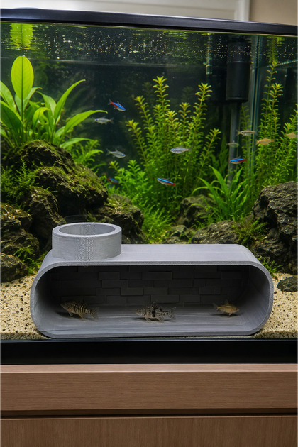 Akvaryum Tüneli Balık Saklanma MağarasıDekor – 17x8x5 cm