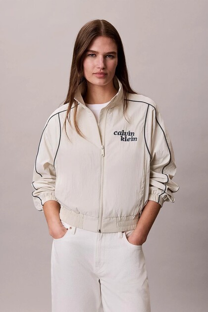 NOVELTY NYLON PIPING JACKET