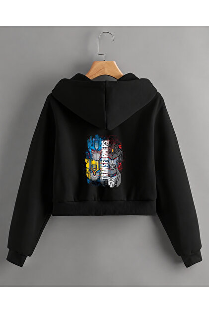 Hooded Transformers Printed Jacket for Boys