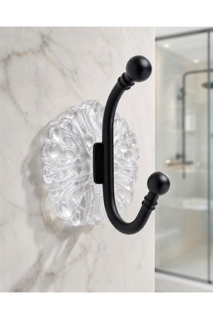 Roma Koç Self-Adhesive Hand Towel and Keychain Hanger Luxury Decorative Wall Hanger 8X6 cm