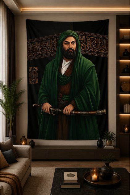 Hz. Ali Duvar Örtüsü Wall Tapestry