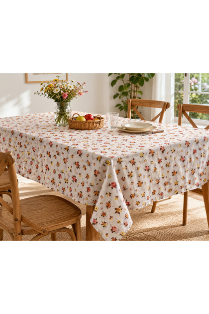 Raşel Fabric Stress-Free Table Cloth Table Cloth Stain-Resistant