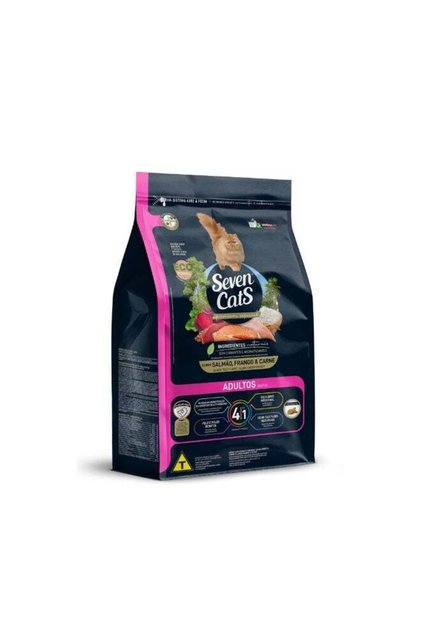 Cats Adult 4 in 1 Premium Cat Food – Beef, Salmon & Chicken, 1kg