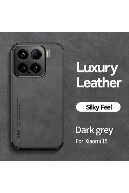 Xiaomi 14 Dark grey For Xiaomi 15 14 13 12 Pro Light Luxury SheePskin Case For Mi 14 13 12 T Pro 13L