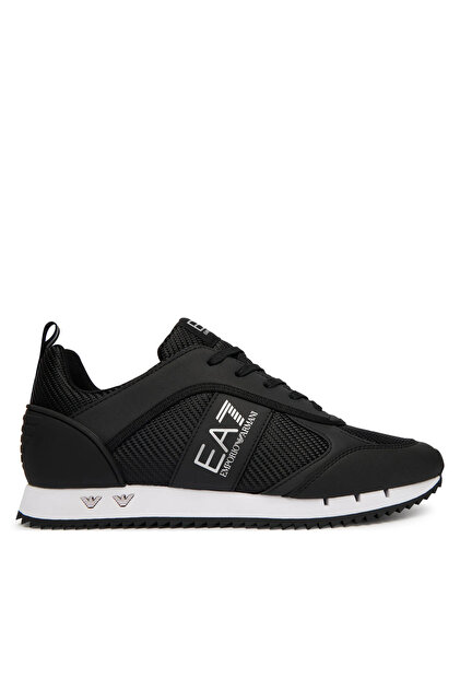 Unisex Comfortable Sole Breathable Mesh Detailed Eagle Motif Black1 Sneaker